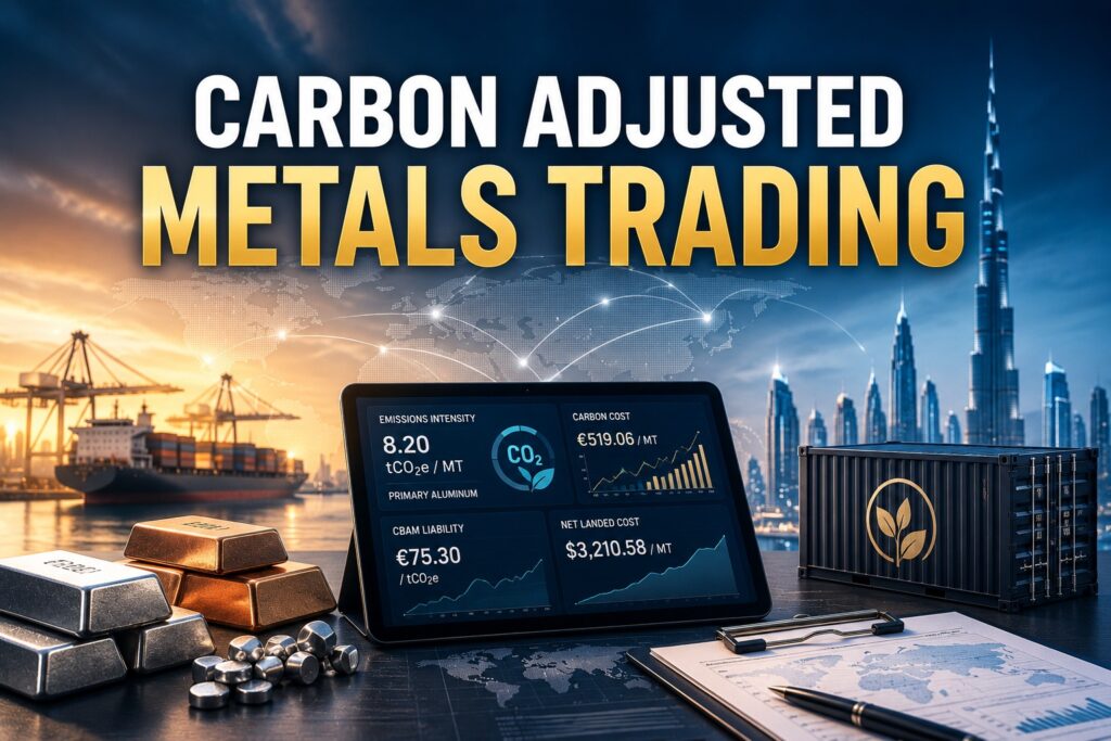 Robosoft CTRM metals UK platform dashboard tracking CBAM carbon liabilities and LME spreads